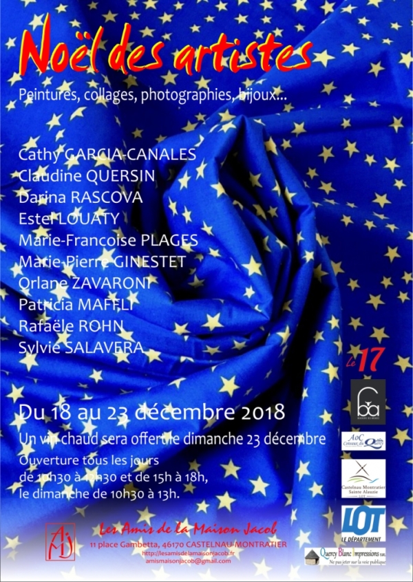 Noël des artistes à la Maison Jacob - Castelnau-Montratier (46) - du 18 au 23 décembre