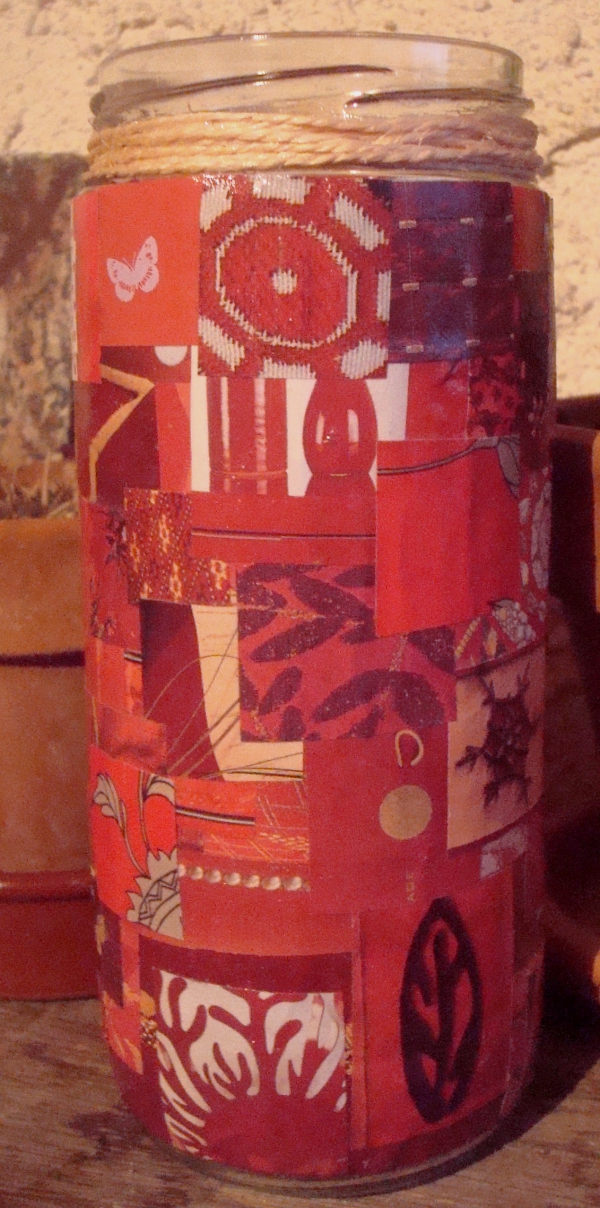 Vase "Winter patchwork"