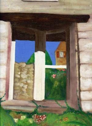 Première expérience avec la peinture à l'huile - Fenêtre - 1995