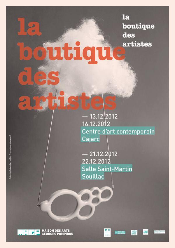 Boutique des Artistes - Cajarc et Souillac - décembre 2012
