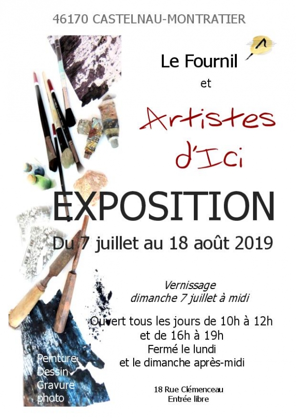 Expo "Artistes d'Ici " 2019 à Castelnau-Montratier (Lot)