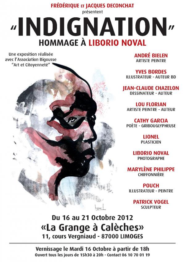 Exposition Indignation - "Hommage à Liberio Noval", à Limoges